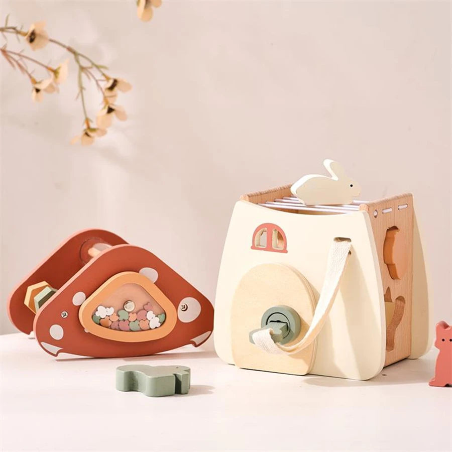 Montessori Wooden Mushroom House Toy