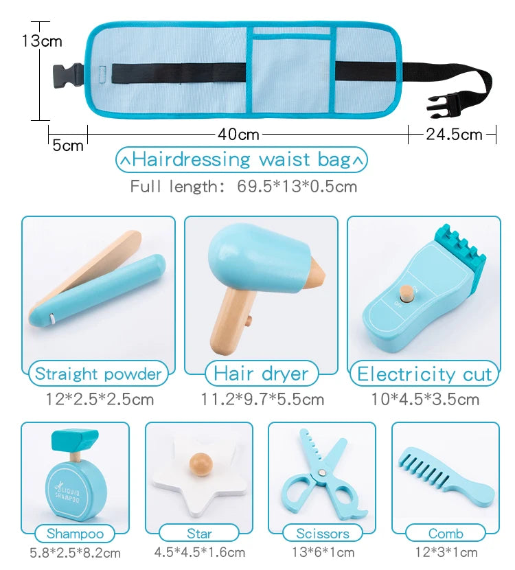 Montessori Wooden Hair Stylist Set