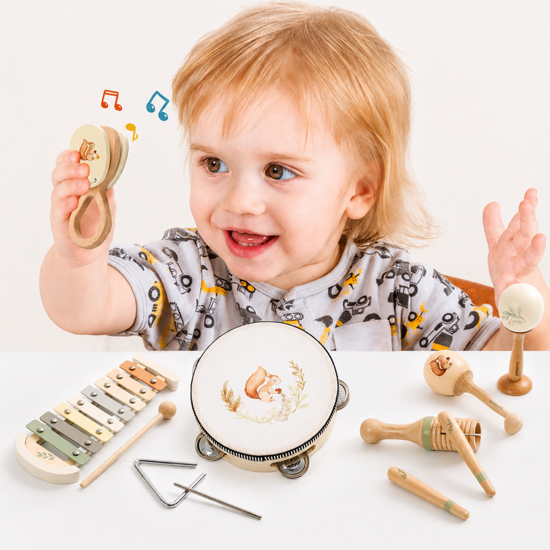Montessori Wooden Musical Instrument Set