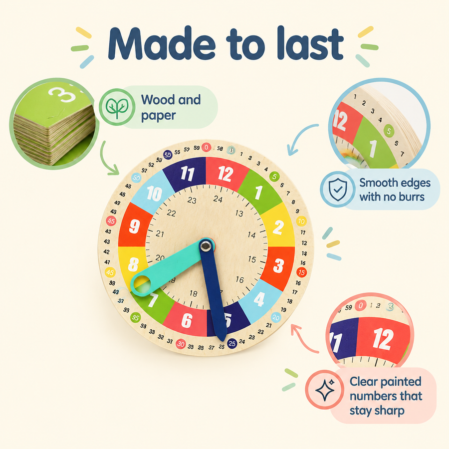 Wooden clock materials and quality