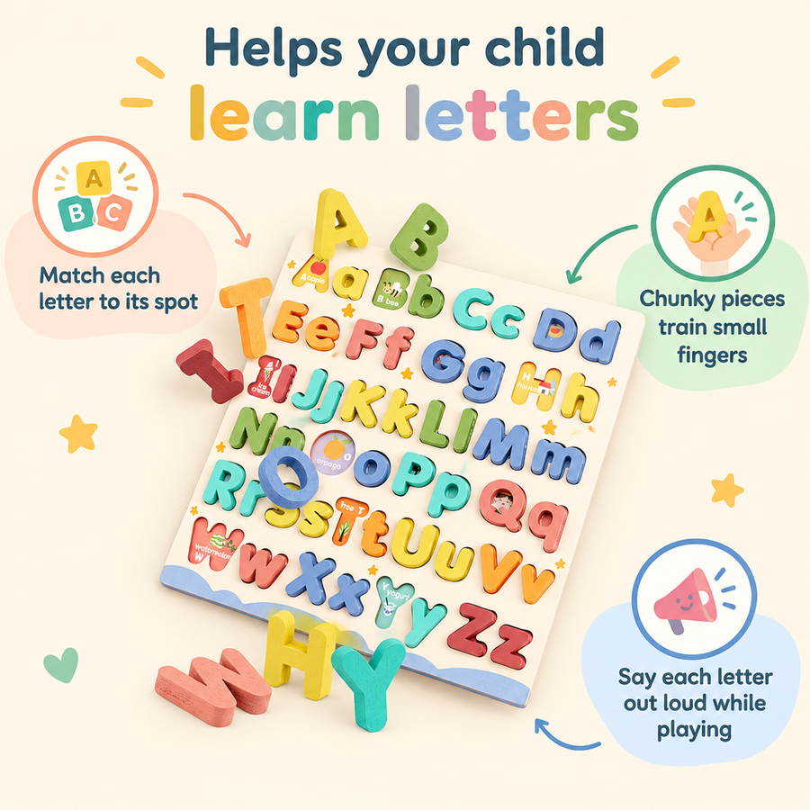 How the ABC board helps your child learn letters
