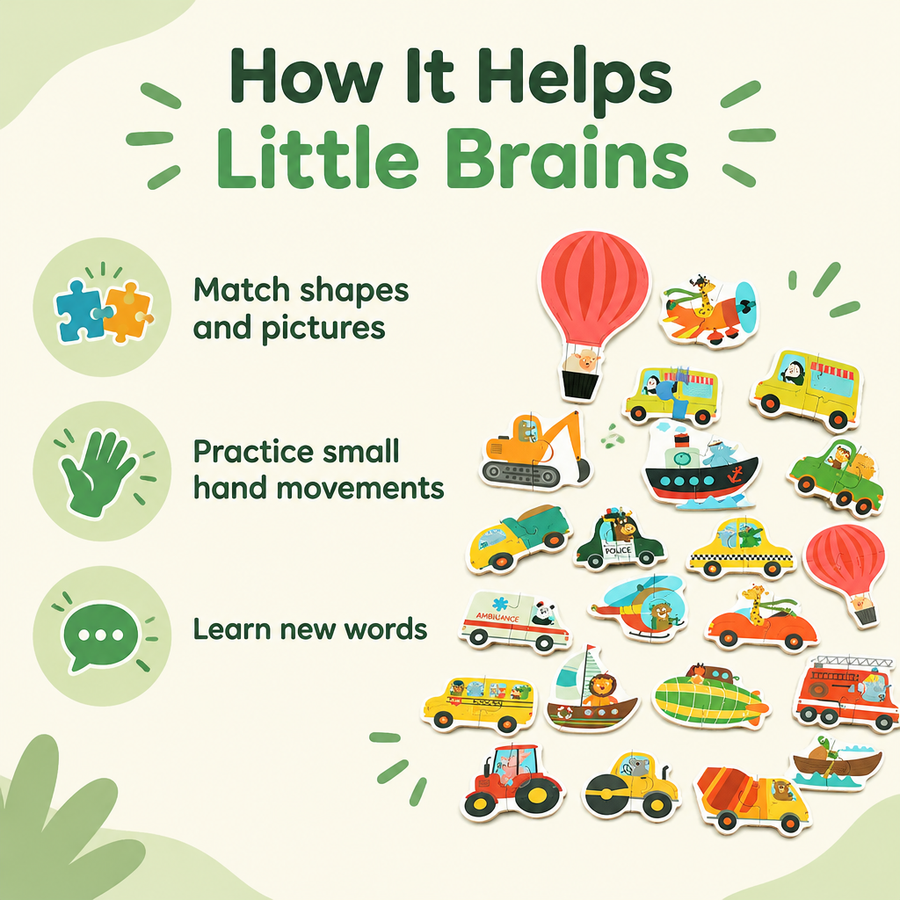 How the matching puzzles help little brains