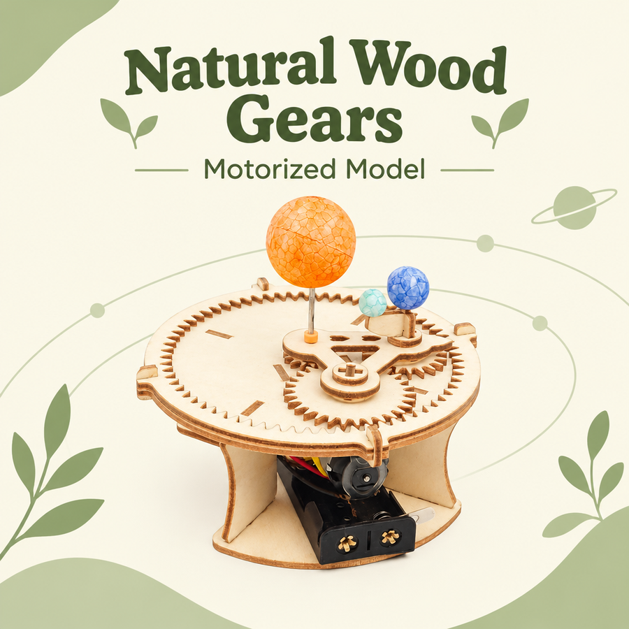 Solar system kit material infographic