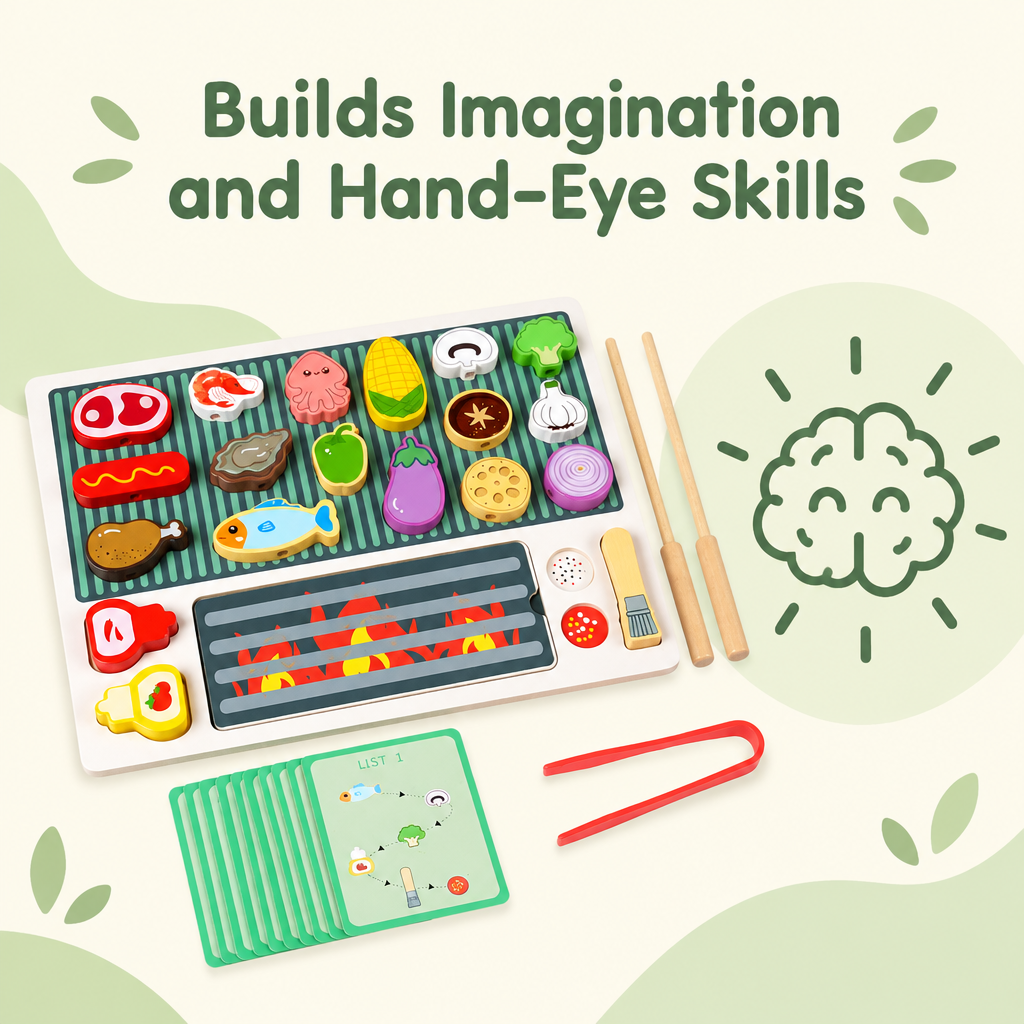 Skills pretend play builds infographic
