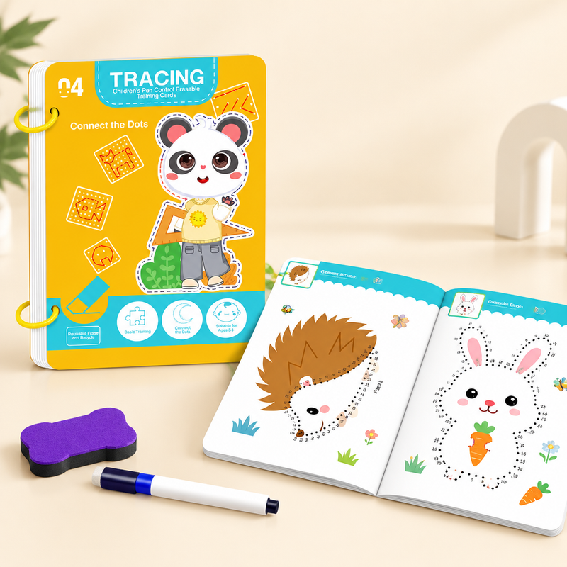 Reusable magic tracing workbook, Connect the Dots cover