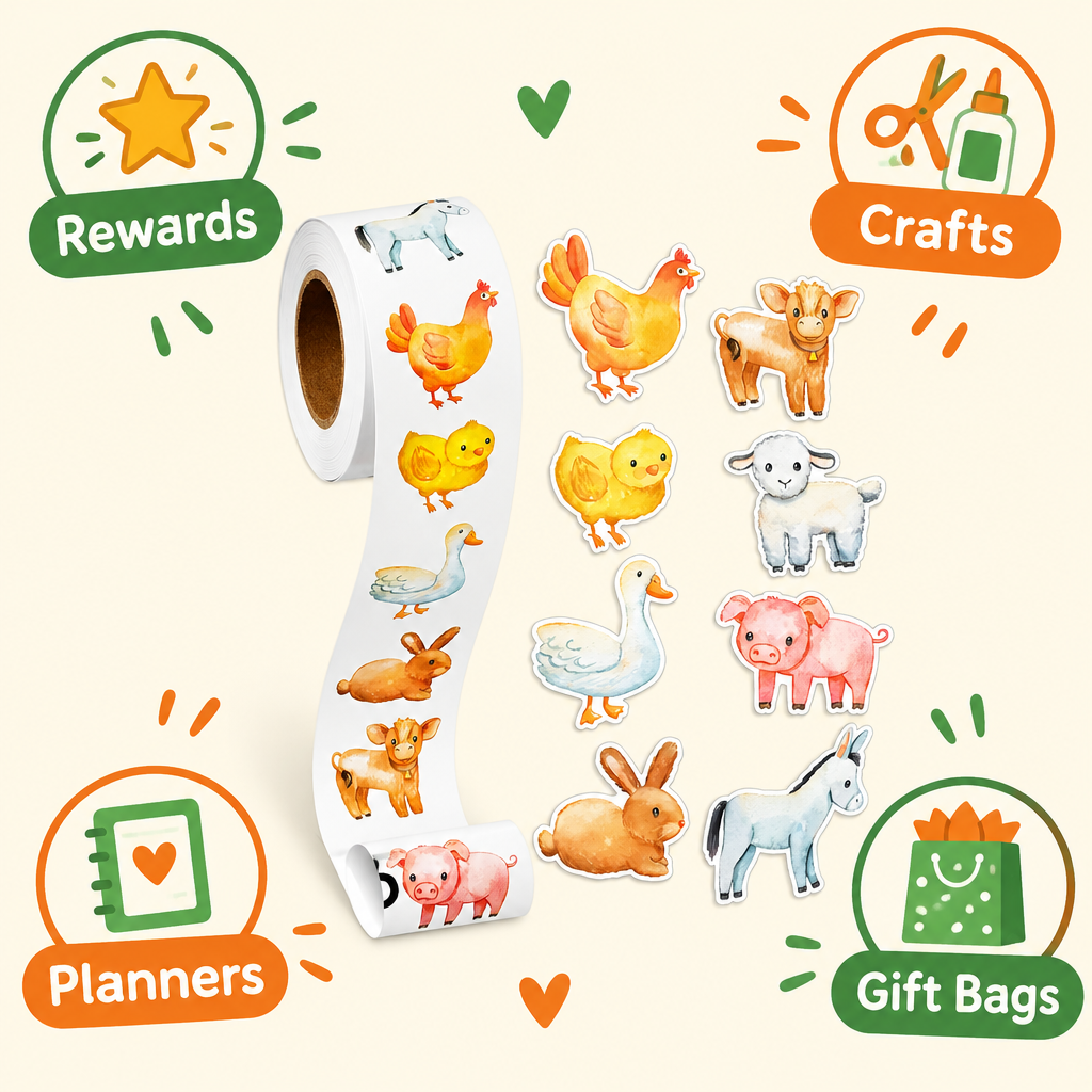 Uses: rewards, crafts, planners and gift bags