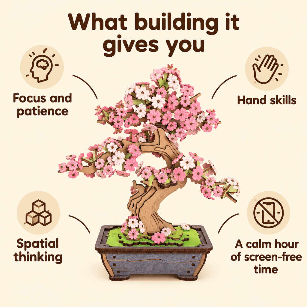 What building the bonsai gives you