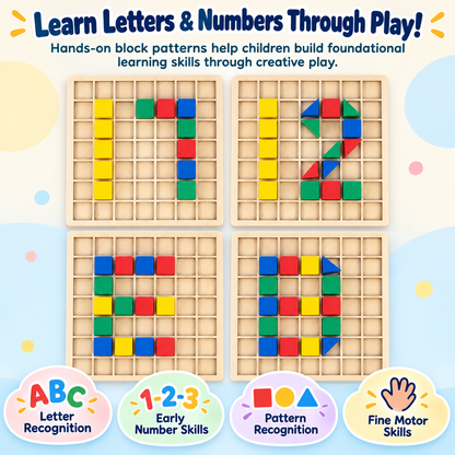 Montessori Wooden Creative Blocks Puzzle