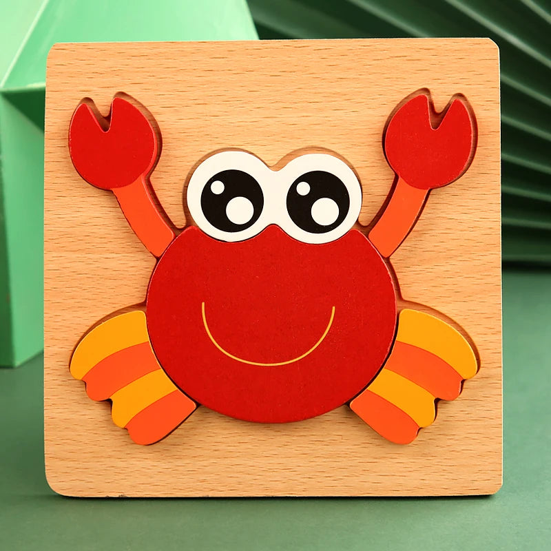 Wooden Animal Shape Puzzle