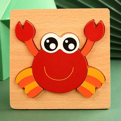 Wooden Animal Shape Puzzle