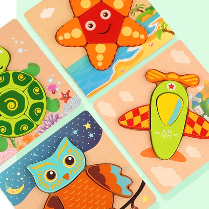 Wooden Animal Shape Puzzle