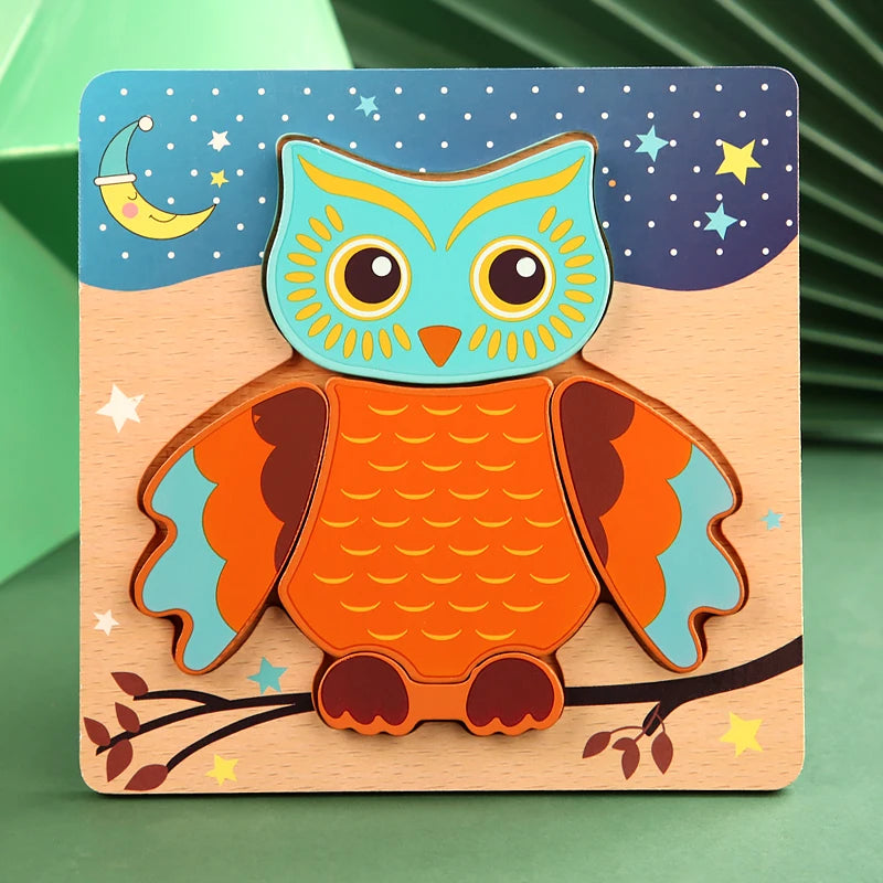 Wooden Animal Shape Puzzle