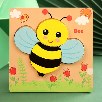 Wooden Animal Shape Puzzle