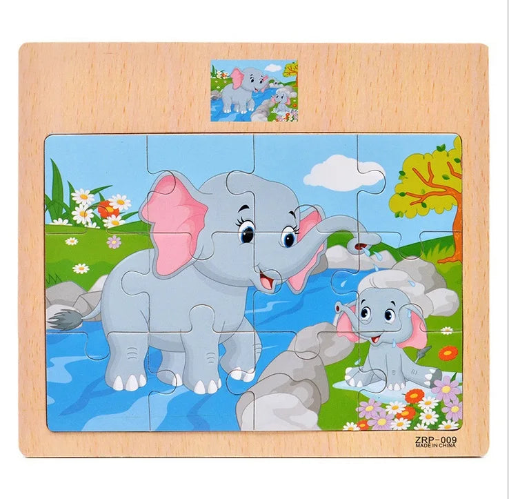Wooden Animal Jigsaw Puzzle