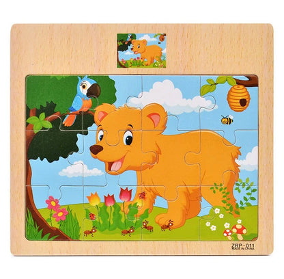 Wooden Animal Jigsaw Puzzle