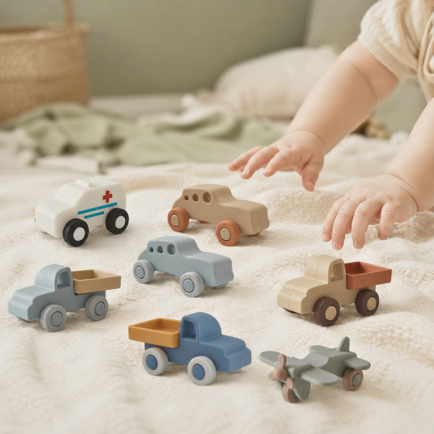 Montessori Push & Play Vehicle Set