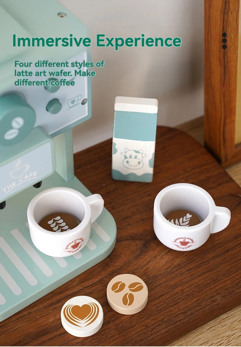 Montessori Wooden Coffee Maker Set