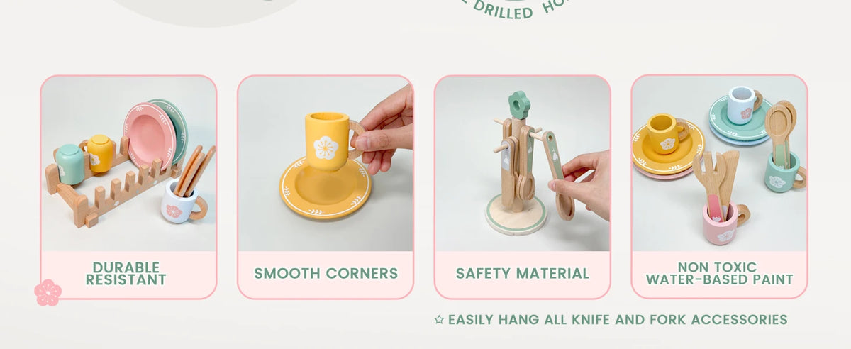Montessori Wooden Kitchen Set