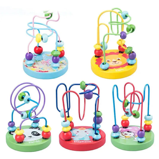 Wooden Bead Maze Roller Coaster