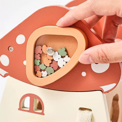 Montessori Wooden Mushroom House Toy