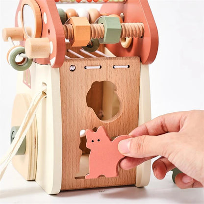Montessori Wooden Mushroom House Toy