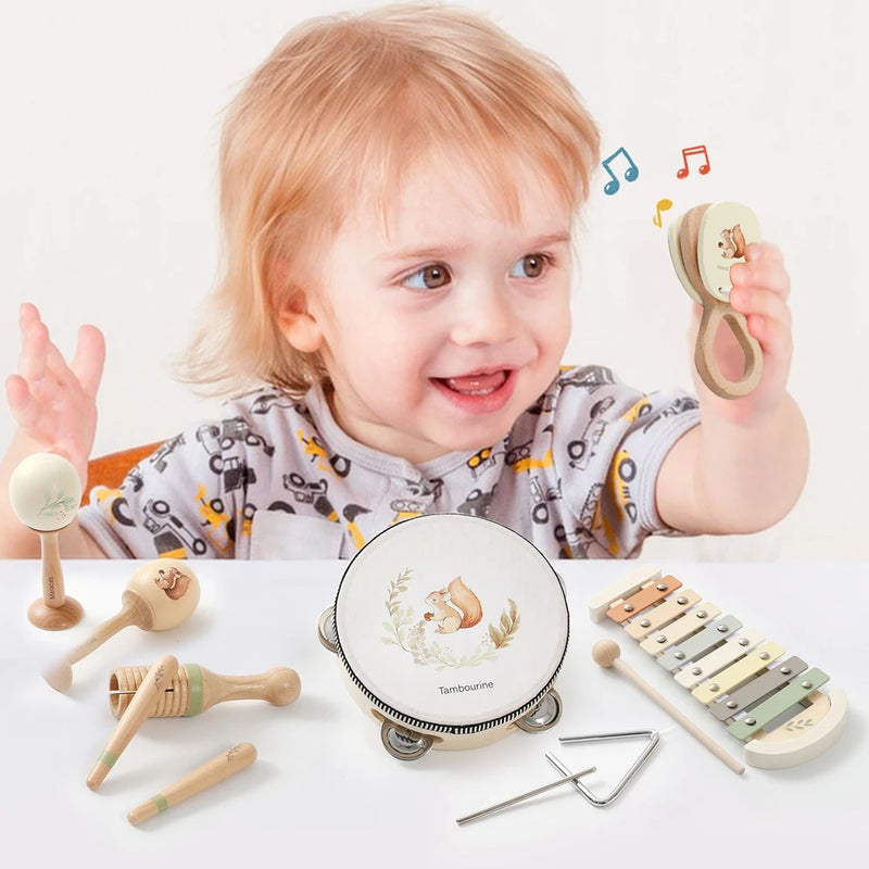 Wooden Musical Instrument Set