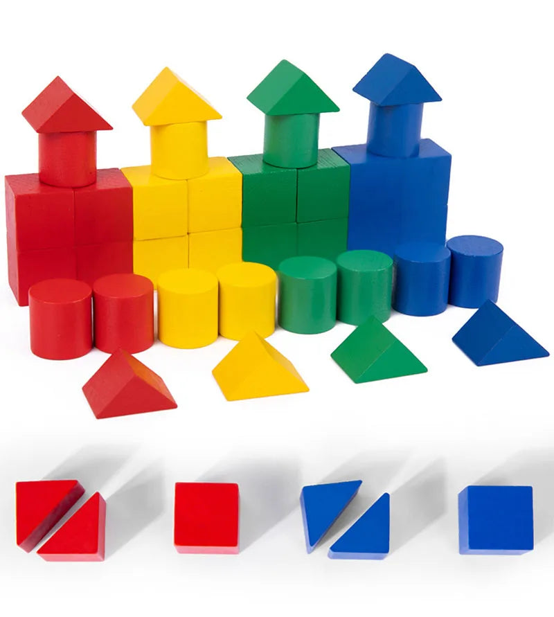 Montessori Wooden Creative Blocks Puzzle