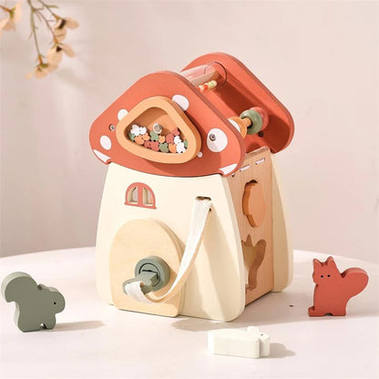 Montessori Wooden Mushroom House Toy