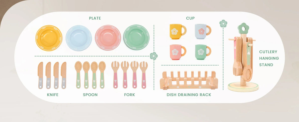 Montessori Wooden Kitchen Set