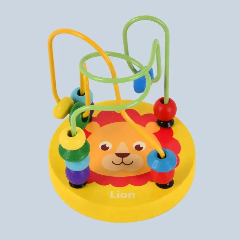Wooden Bead Maze Roller Coaster