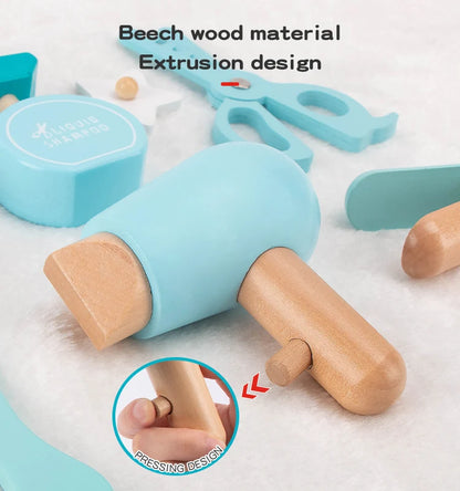 Montessori Wooden Hair Stylist Set