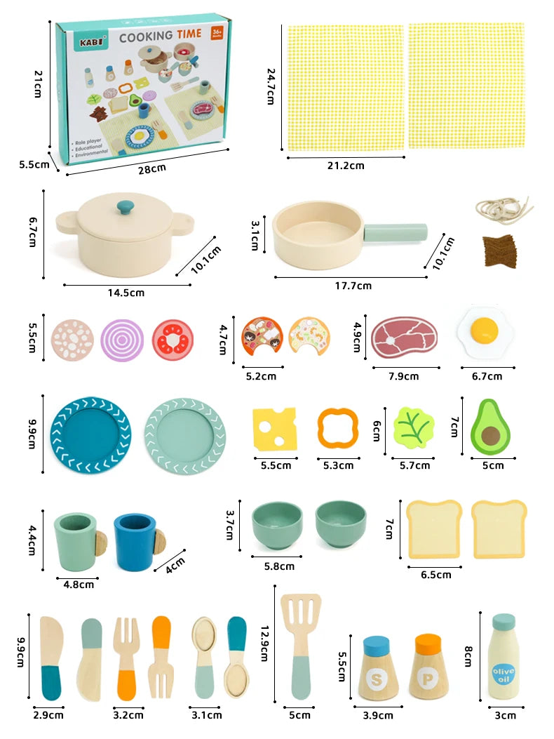 Montessori Wooden Cooking Set