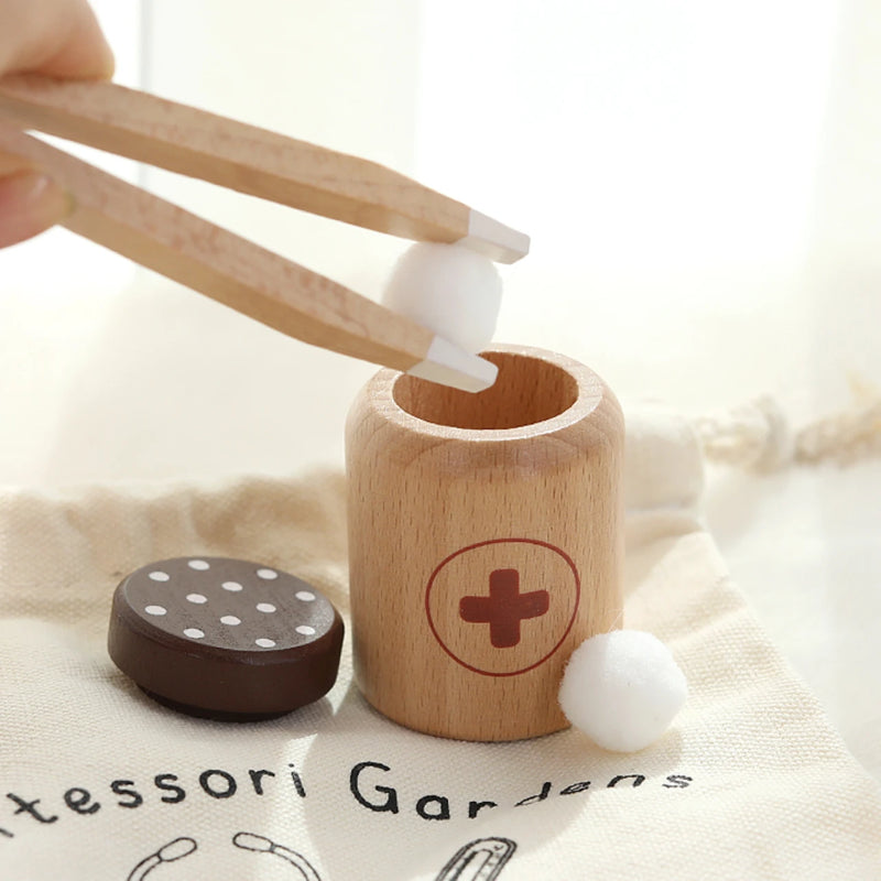 Montessori Wooden Doctor & Nurse Play Set