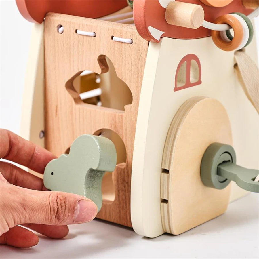Montessori Wooden Mushroom House Toy