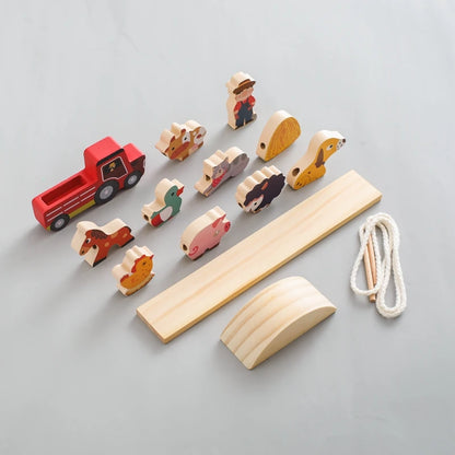 Montessori Wooden Forest Stacking Blocks