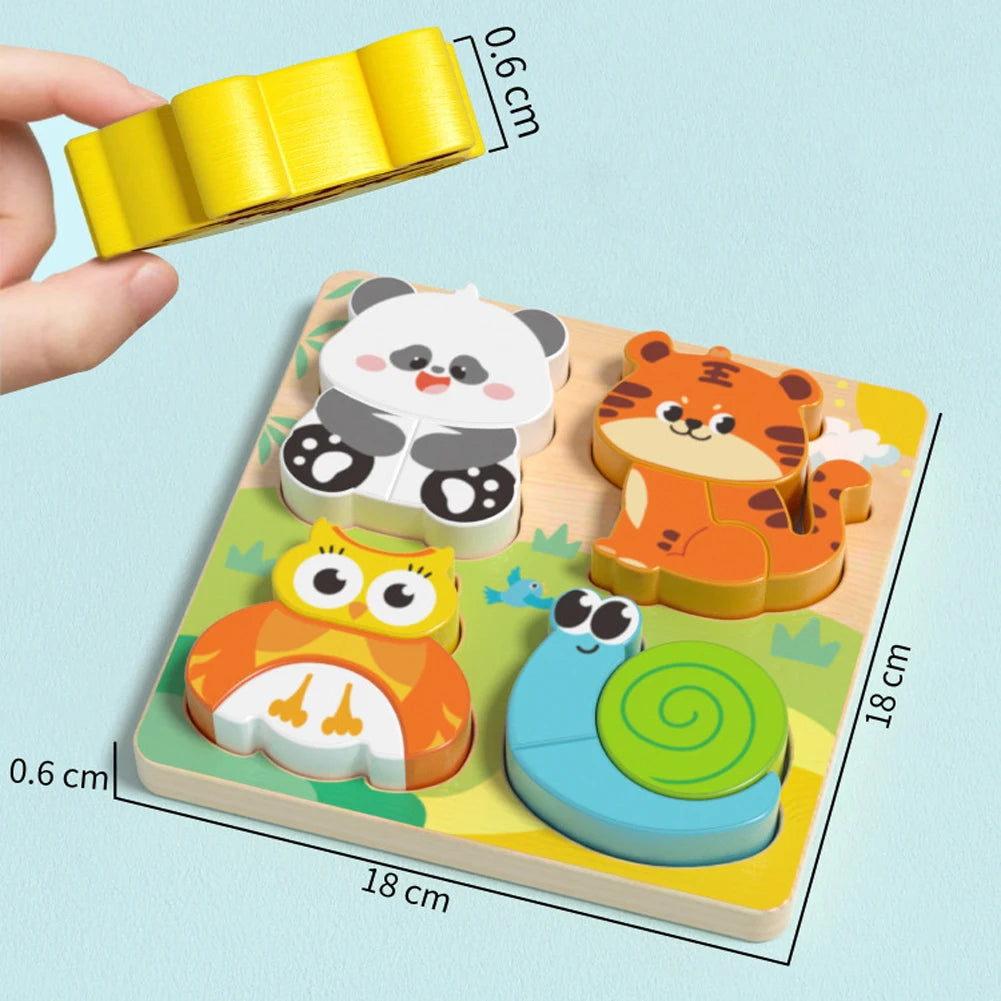 4-in-1 Stacking Animal Puzzle