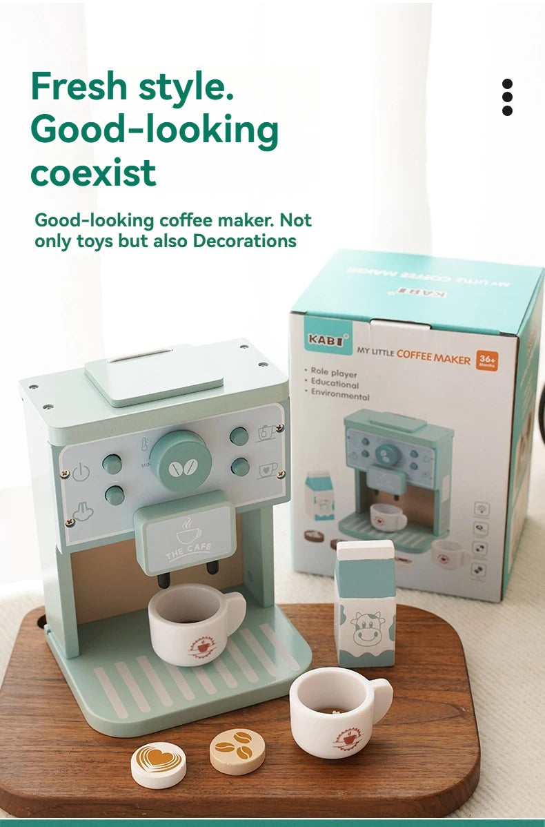 Montessori Wooden Coffee Maker Set