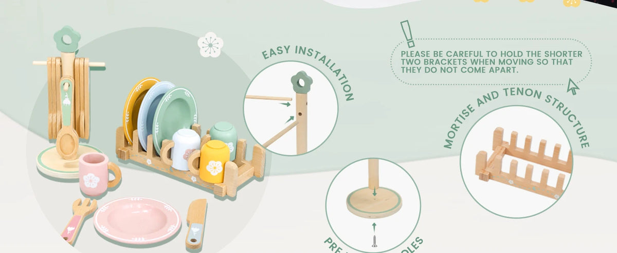 Montessori Wooden Kitchen Set