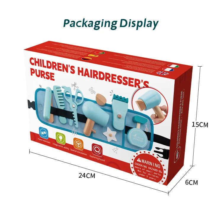 Montessori Wooden Hair Stylist Set