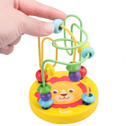 Wooden Bead Maze Roller Coaster