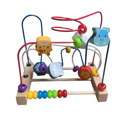 Wooden Bead Maze Roller Coaster