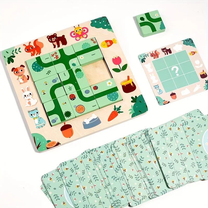 Montessori Wooden Maze Puzzle