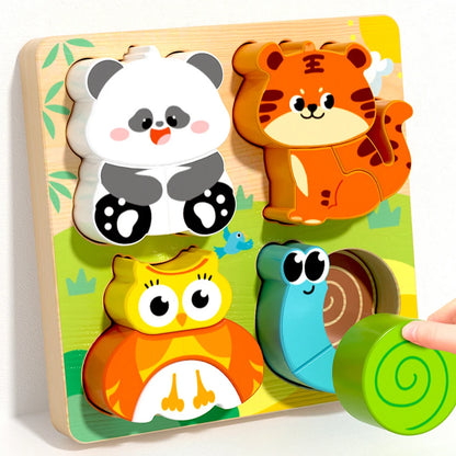 4-in-1 Stacking Animal Puzzle