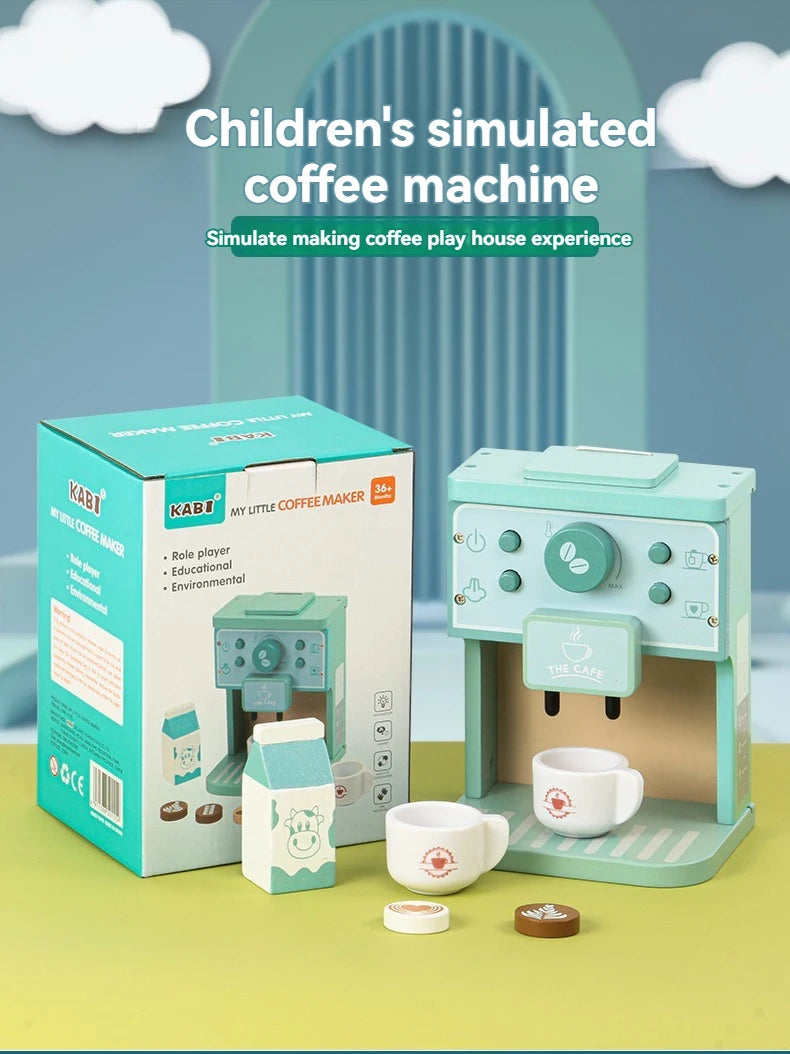 Montessori Wooden Coffee Maker Set