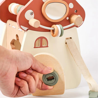 Montessori Wooden Mushroom House Toy