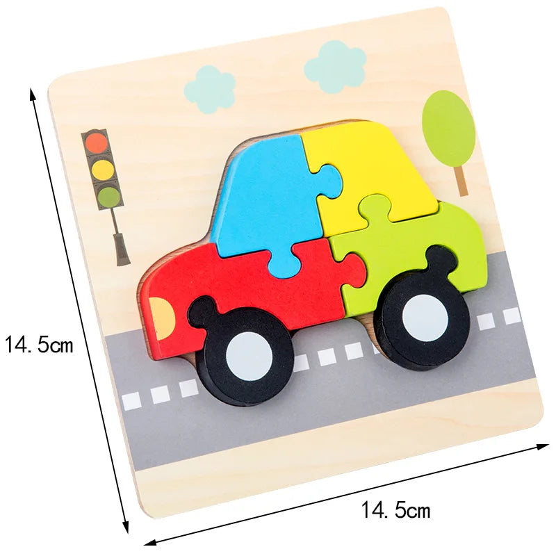 Wooden Animal Shape Puzzle
