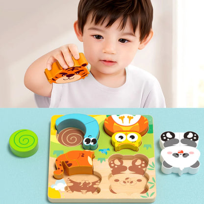 4-in-1 Stacking Animal Puzzle