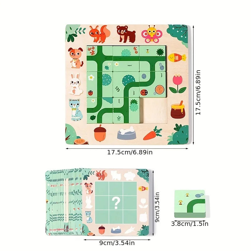 Montessori Wooden Maze Puzzle