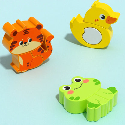 4-in-1 Stacking Animal Puzzle