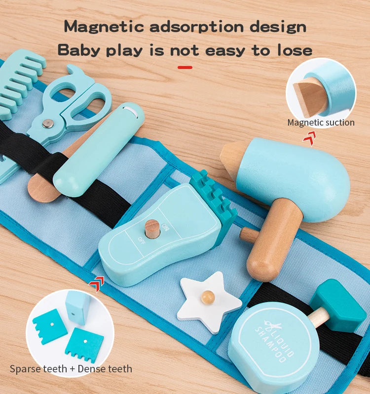 Montessori Wooden Hair Stylist Set